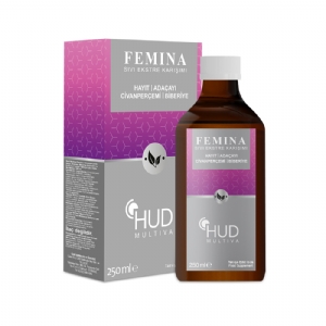 HUD Multiva Femina / Hayt, Adaay, Civanperemi ve Biberiye Ekstrakt eren Takviye Edici Gda 250 ML